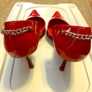 Red shines heels